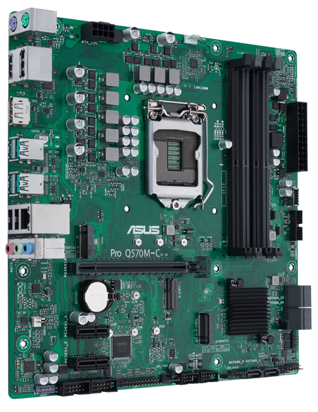 Материнская плата Asus PRO Q570M-C/CSM Soc-1200 Intel Q570 4xDDR4 mATX AC`97 8ch(7.1) GbLAN RAID+VGA+HDMI