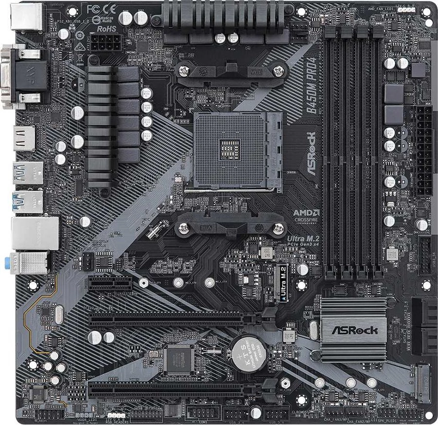 Материнская плата Asrock B450M PRO4 R2.0