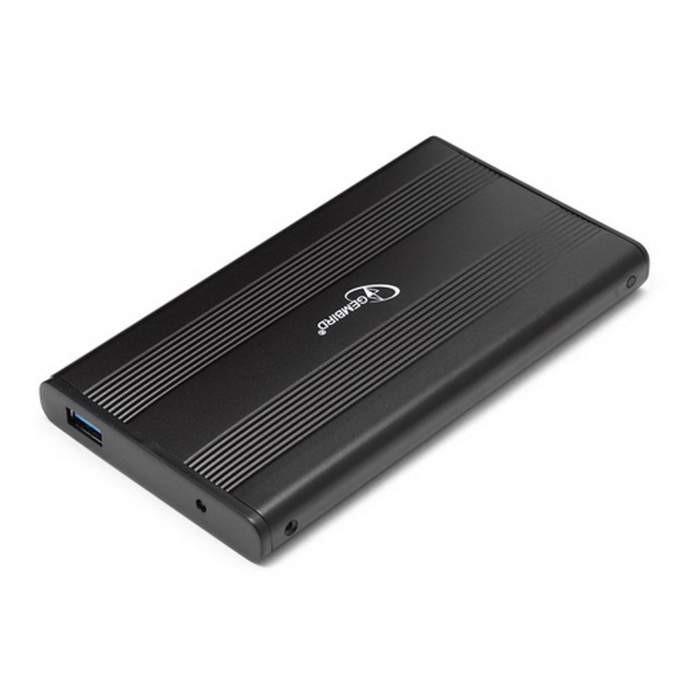 Внешний корпус 2.5" Gembird EE2-U3S-5, черный, USB 3.0, SATA, металл Gembird {100}