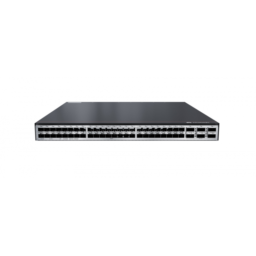 S6730-H48X6C (48x10GE SFP+ ports, 6x40GE QSFP28 ports, optional license for upgrade to 6x100GE QSFP28, without power module)