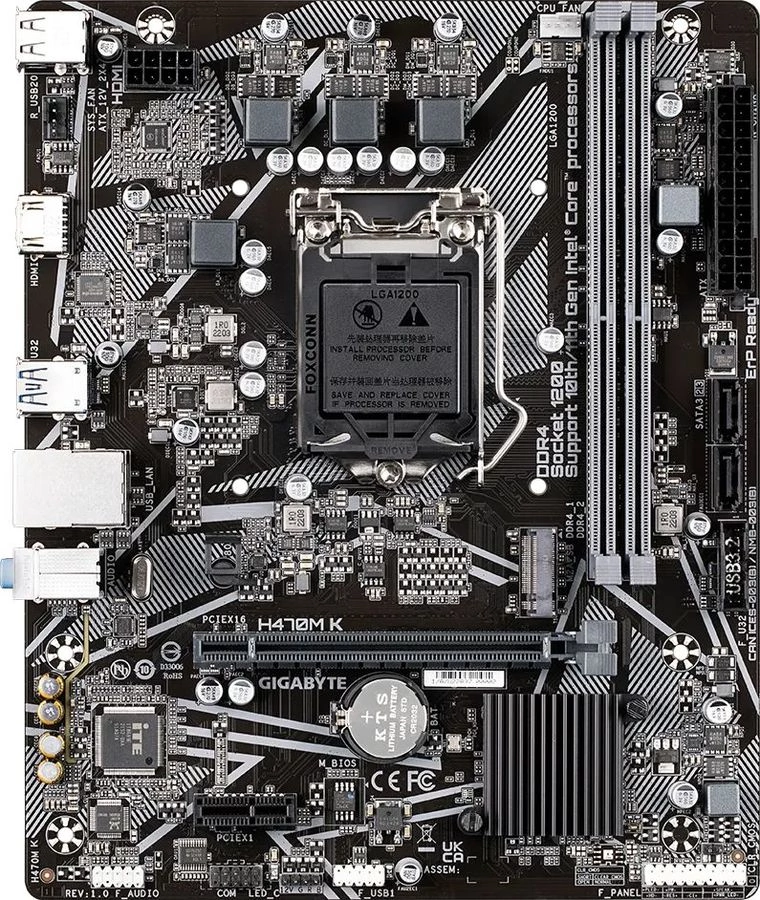 Материнская плата Gigabyte H470M K