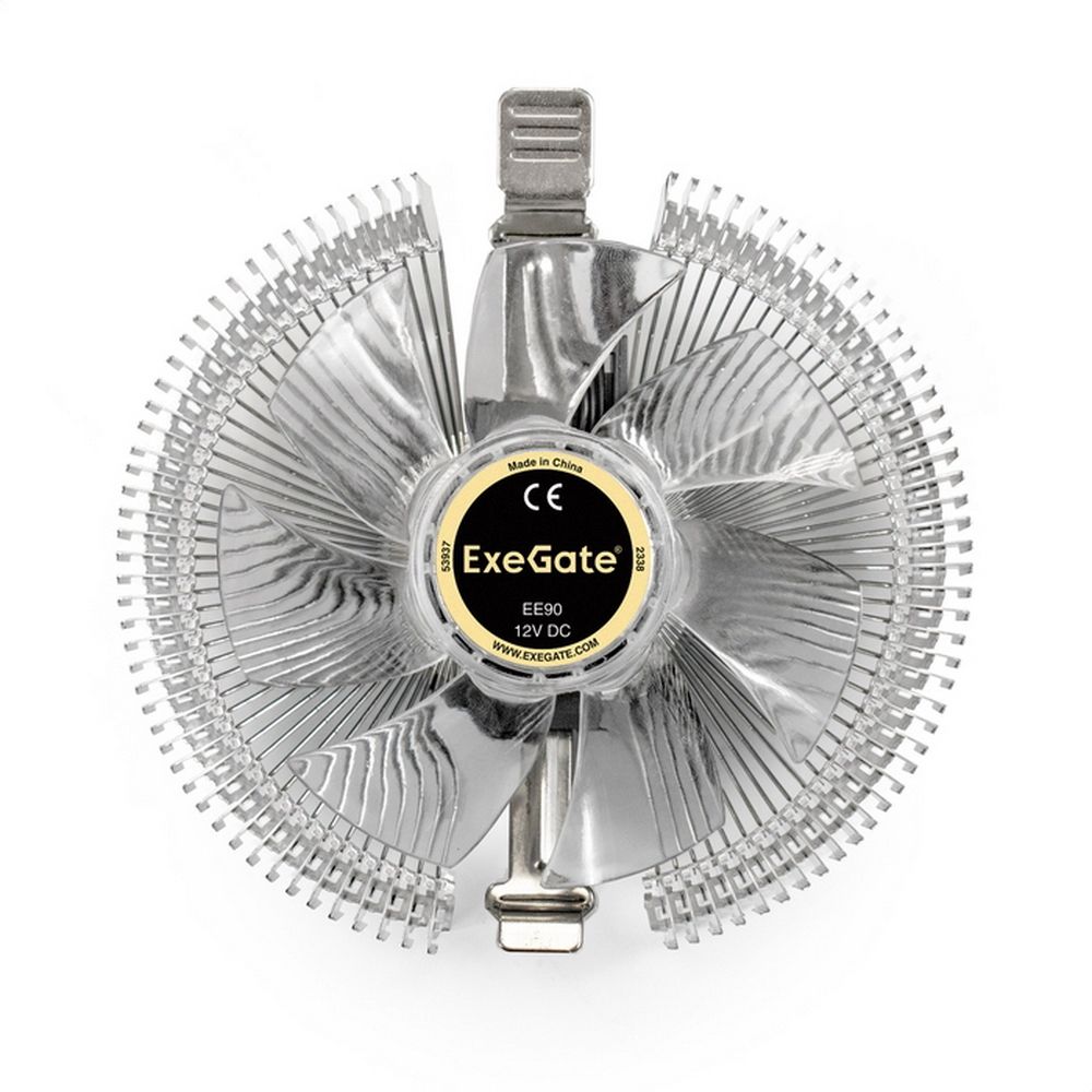 Кулер ExeGate EE90, Al, all sockets, TDP 75W, Hydro bearing, 3pin, 22db (123502) {60}