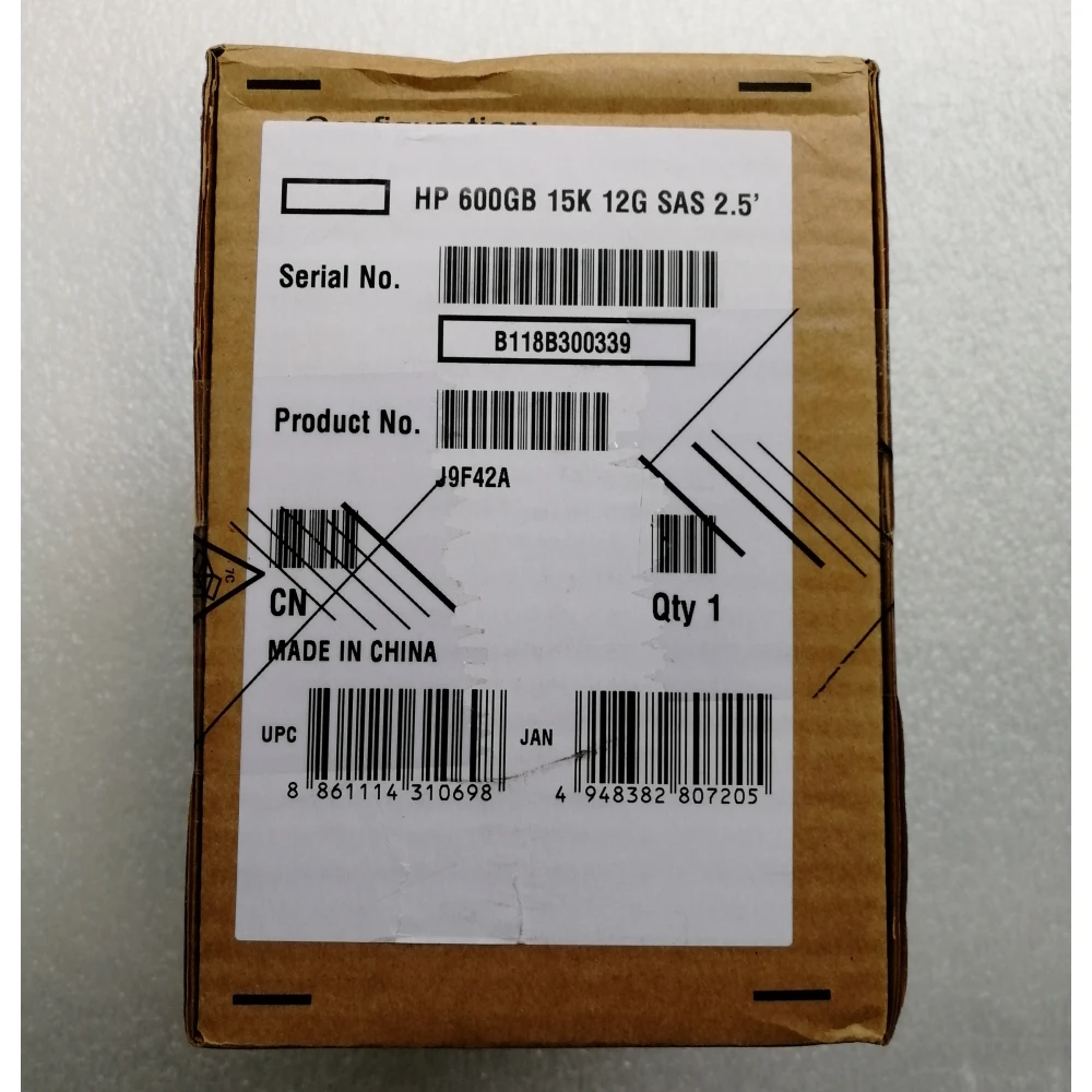 Жесткий диск HP J9F42A серверный 600 ГБ 12G 15K SAS 2.5' 87642-001 797089-003 для MSA MSA2