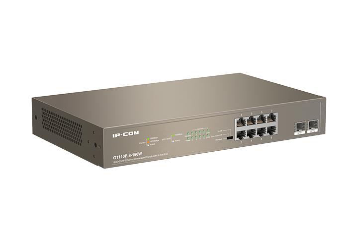 Коммутатор 8PORT 1000M POE G1110P-8-150W IP-COM