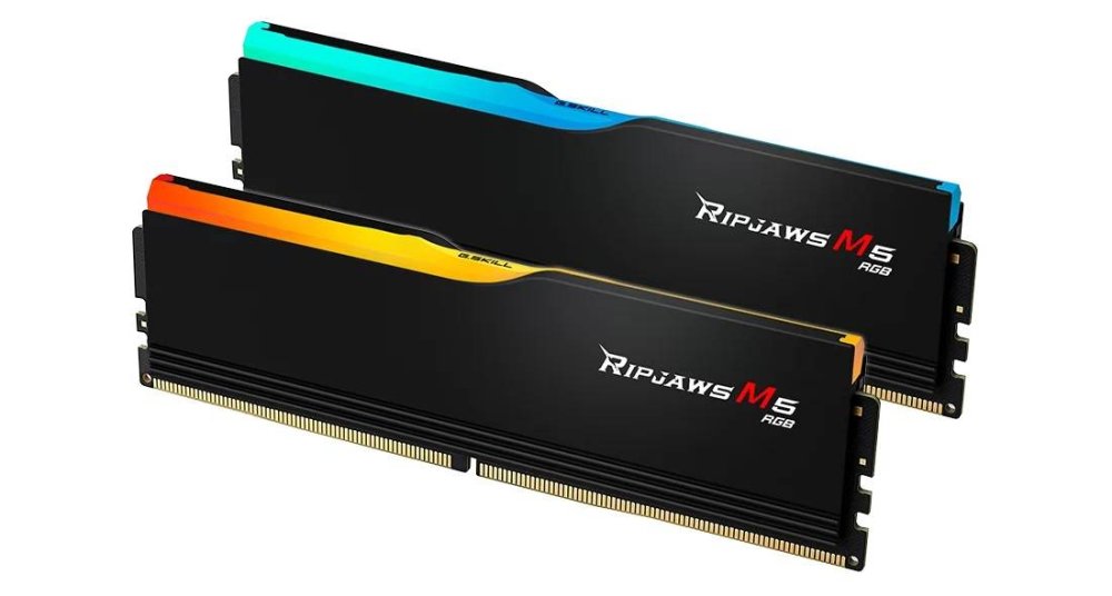 Модуль памяти G.SKILL RIPJAWS M5 RGB 64GB 6000МГц DDR5 CL30 DIMM (Kit of 2x32GB) 1.4V XMP 3.0, Black