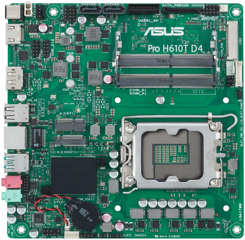 Материнская плата Asus PRO H610T-CSM (90MB1G60-M0EAYC)