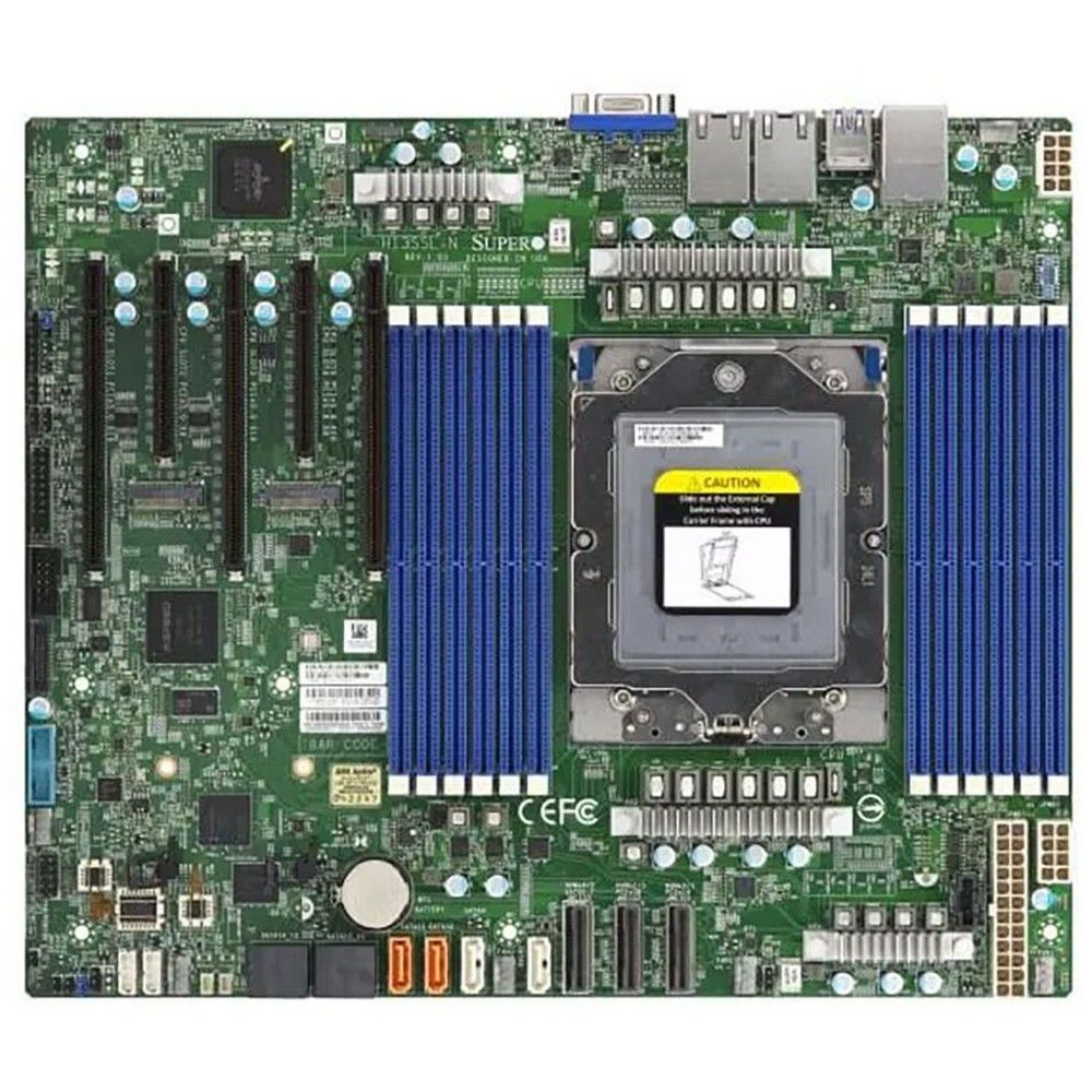 Supermicro MBD-H13SSL-N-O Материнская плата AMD EPYC UP platform with socket SP5 CPU, SoC, 12x Bulk