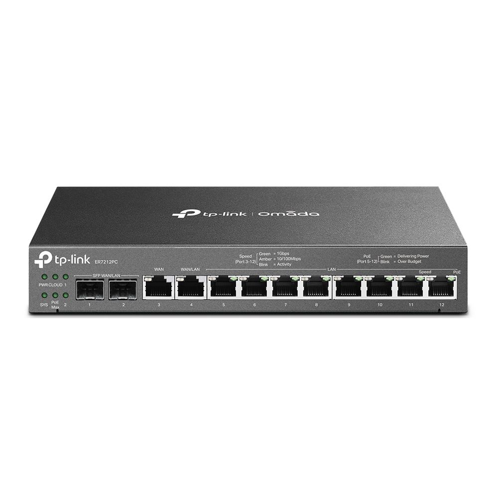 ER7212PC Гигабитный VPN-маршрутизатор Omada с портами PoE+ и контроллером
