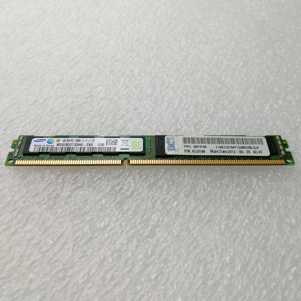 Оперативная память IBM 90Y3154 4GB 1600MHz DDR3 RDIMM 2Rx8 PC3-12800 CL11 ECC Registered серверная M392B5273DH0 47J0164 90Y3148 90Y3154