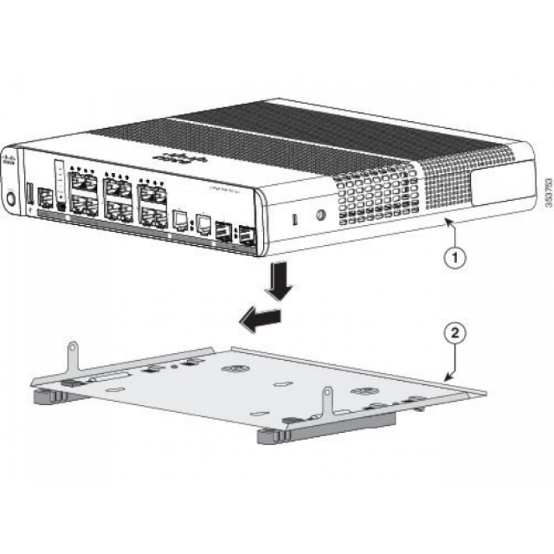 Крепежный комплект Cisco для Catalyst 3650-CX, 2960-CX CMPCT-DIN-MNT