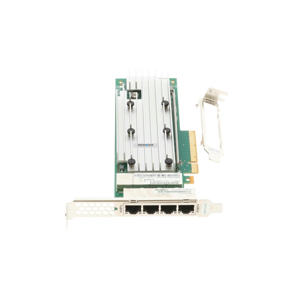 01KR584 Сетевая карта ThinkSystem QLogic QL41134 PCIe 10Gb 4-Port Base-T Ethernet Adapter