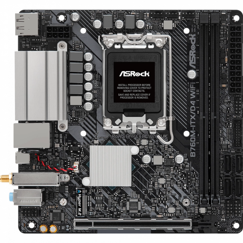 Материнская плата Asrock B760M-ITX/D4 WiFi