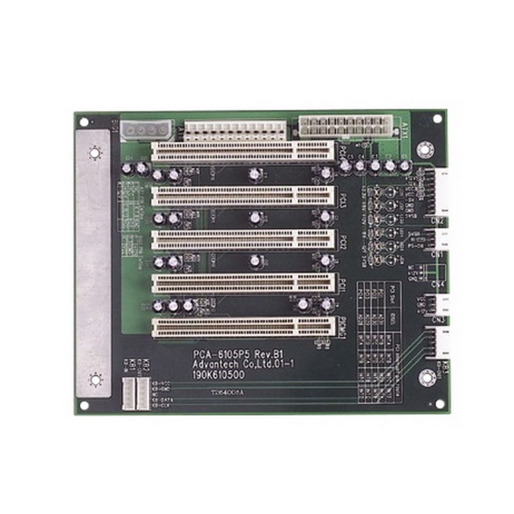 Плата интерфейсная Advantech PCA-6105P5-0B2E Backplane 5 слотов, 5xPCI, Compatible with ACP-4D00, IPC-6806S/6006S/3026 chassis Advantech