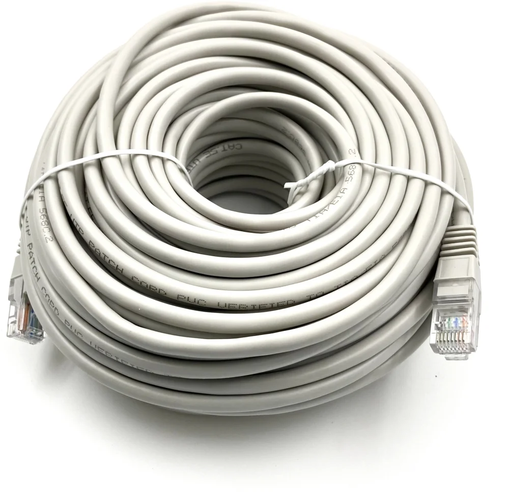 Патч-корд Buro UTP-5E-30M-G-LSZH UTP cat.5E 30м серый RJ-45 (m)-RJ-45 (m)
