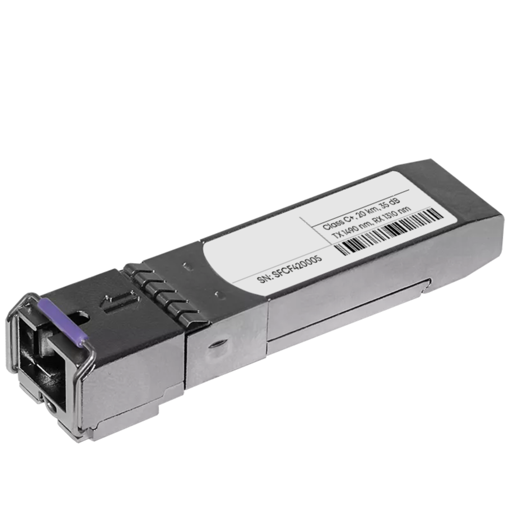 Модуль SFP WDM GPON, дальность до 20км (35dB), Tx/Rx: 1490/1310нм