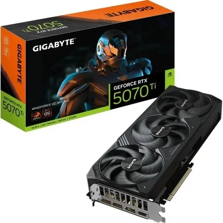 Видеокарта Gigabyte RTX5070Ti WINDFORCE OC SFF 16GB GDDR7 256bit 3xDP HDMI 3FAN RTL в Санкт-Петербурге
