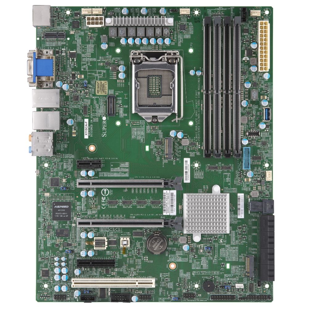 Материнская плата SuperMicro [MBD-X11SCA-F-B]