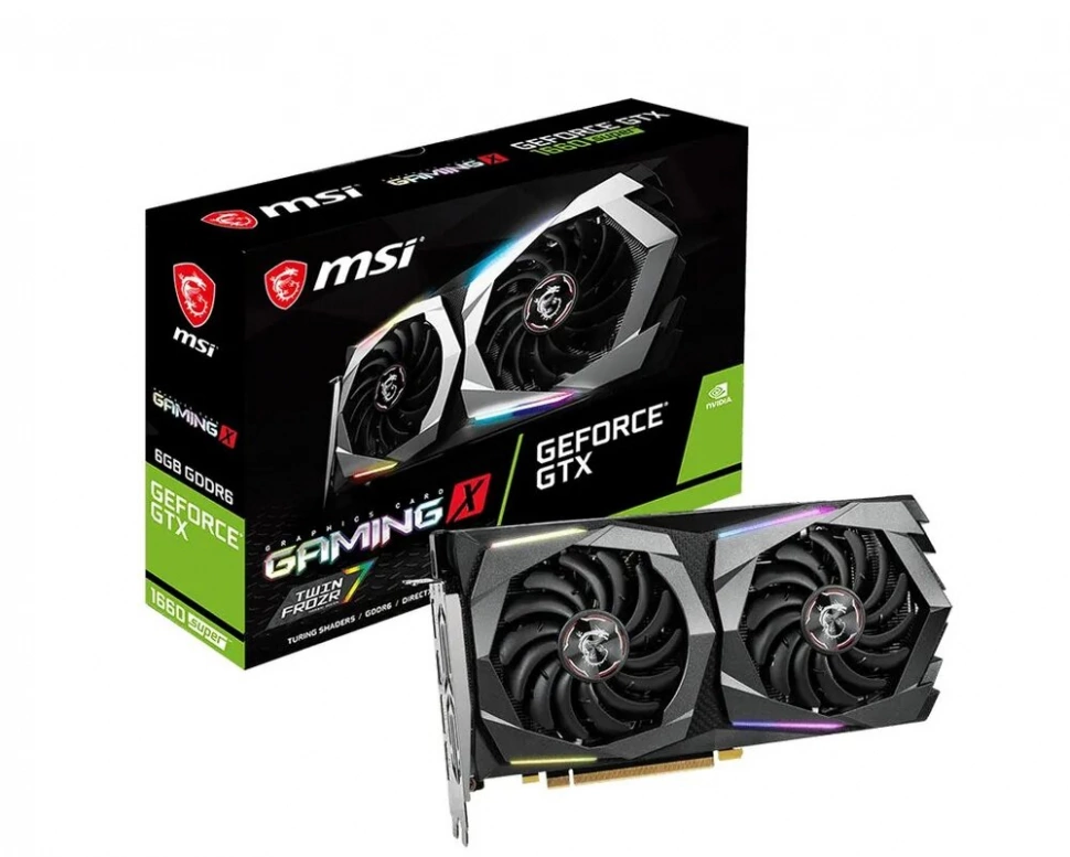 Видеокарта MSI PCI-E NVIDIA GeForce GTX 1660SUPER (GTX 1660 SUPER AERO ITX OC)