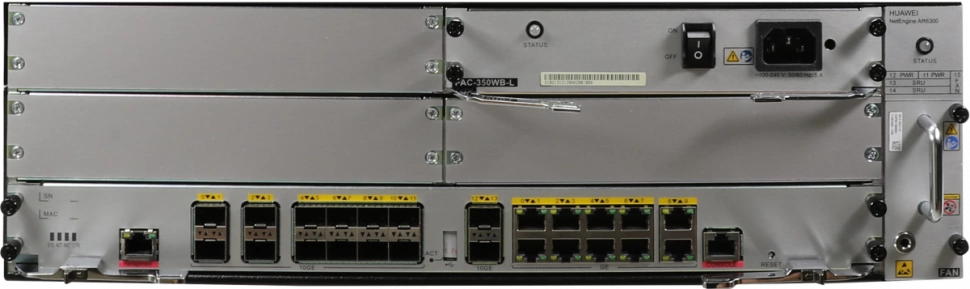 Маршрутизатор Huawei 2xSRU-400H/2xPAC-350WB-L (AR6300)