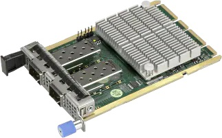 Контроллер Supermicro AOC-A25G-m2SM AIOM 2-port 25GbE SFP28,Mellanox CX-6 LX (AOC-A25G-m2SM)