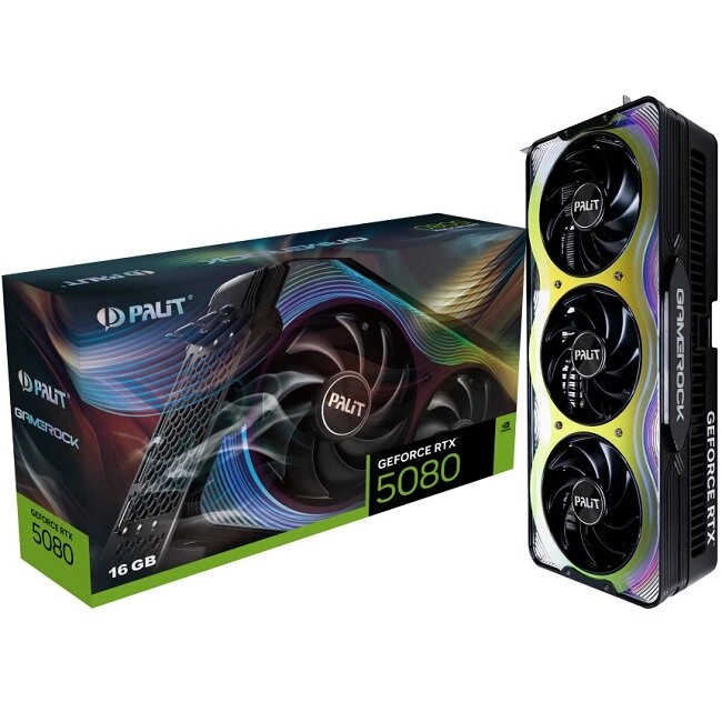 Видеокарта Palit NVIDIA GeForce RTX 5080 GameRock 16Gb (NE75080019T2-GB2030G)