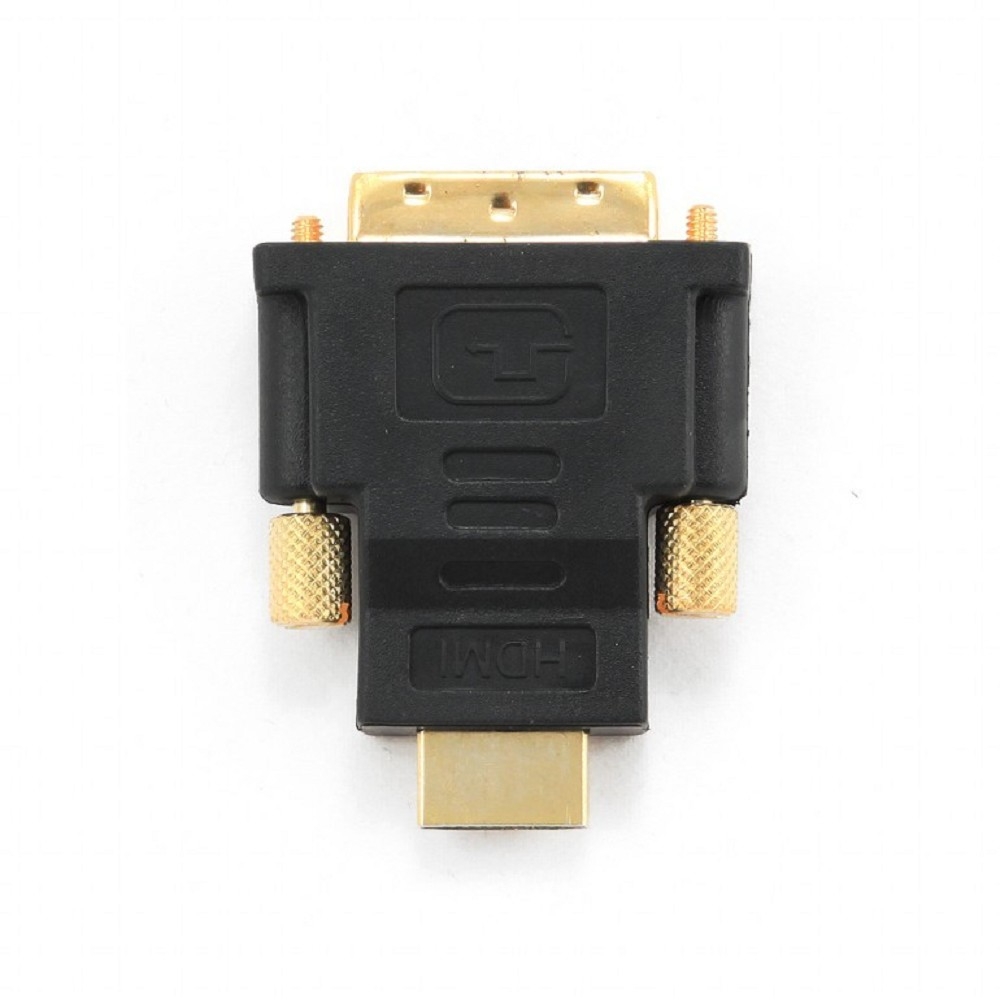 Gembird Переходник HDMI-DVI 19M/19M(папа-папа), золотые разъемы [A-HDMI-DVI-1]