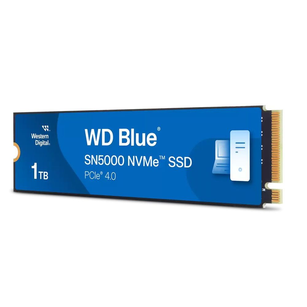 Твердотельный накопитель SSD Western Digital M.2 2280 1TB WD Blue SN5000 WDS100T4B0Е PCI-E 4.0 x4
