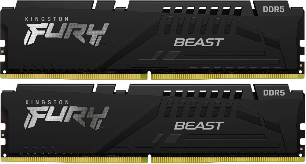 Память DDR5 2x32GB 5600MHz Kingston KF556C36BBEK2-64 Fury Beast Black RTL PC5-44800 CL36 DIMM 288-pin 1.25В single rank Ret