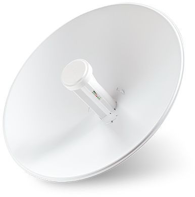 Точка доступа Ubiquiti PBE-M5-400 10/100BASE-TX компл.:параболический отражатель/антенна/крепления/адаптер белый