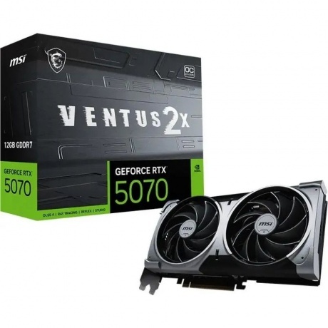 Видеокарта MSI RTX5070 VENTUS 2X OC 12GB GDDR7 192bit 3xDP HDMI 2FAN RTL в Санкт-Петербурге