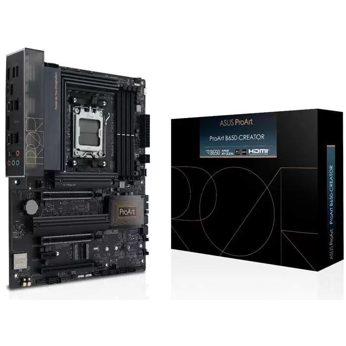 Материнская плата ASUS PROART B650-CREATOR, Socket AM5, B650, 4*DDR5, HDMI, 4xSATA3 + RAID, M2, Audio, Gb LAN, USB 3.2, USB 2.0, ATX; 90MB1C40-M0EAY0 (PROART B650-CREATOR)