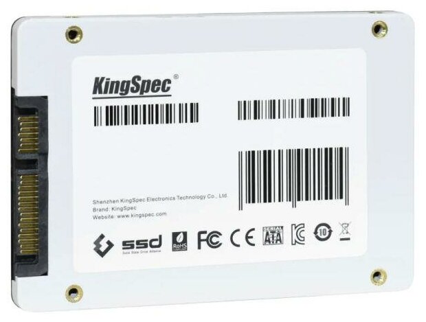 SSD 2.5" KingSpec 960Gb P4 Series P4-960 (SATA3, up to 570/560MBs, 3D NAND, 200TBW)