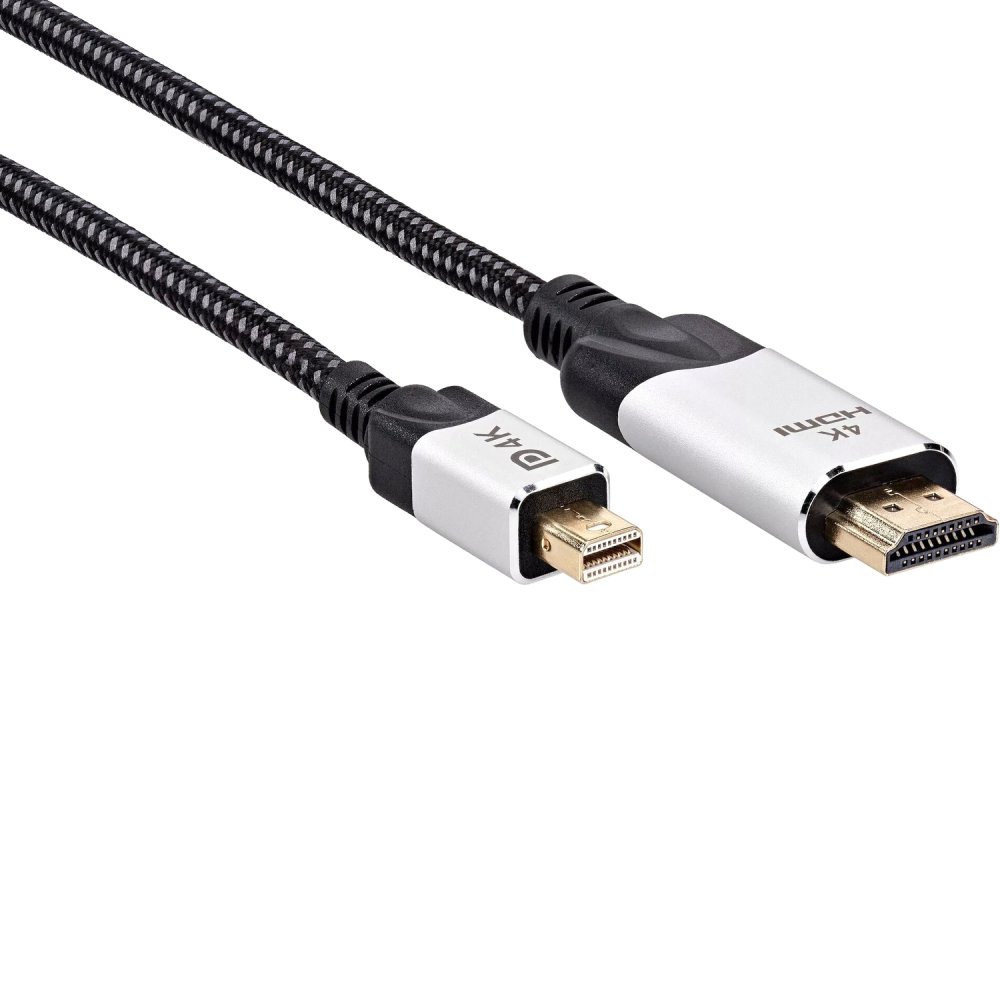 Кабель-переходник miniDisplayPort M-> HDMI M 4K@60Hz 1.8m VCOM (CG615M-1.8M) Кабель-переходник VCOM Mini DisplayPort M/HDMI M (CG615M-1.8)