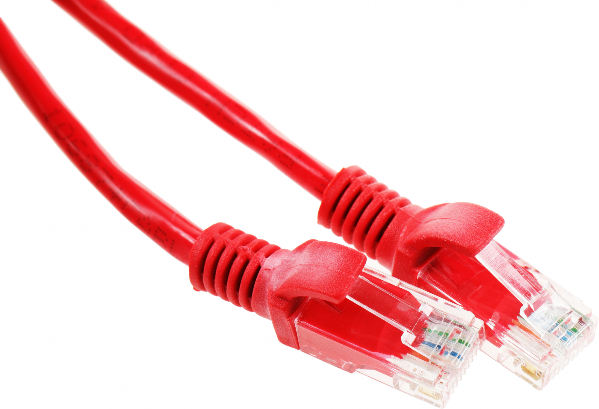 Патч-корд PP12-2M/R 1000G UTP 4 пары cat5E CCA molded 2м красный RJ-45 (m)-RJ-45 (m)