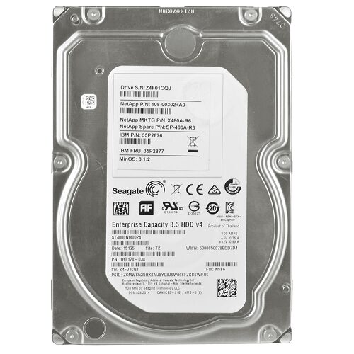Жесткий диск Seagate Enterprise 4TB 6G 7.2K 512e SATA 128MB 3.5 [ST4000NM0024]