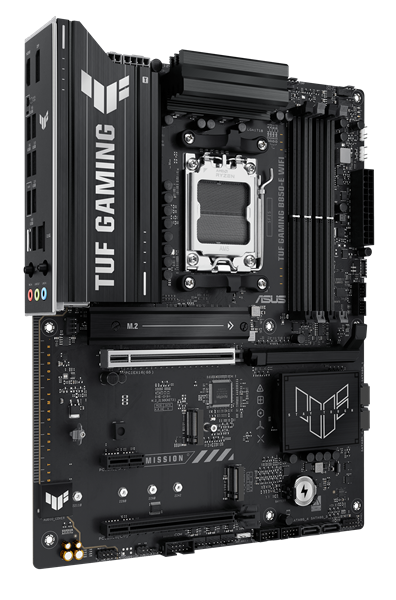 Материнская плата Asus TUF GAMING B850M-E WIFI SocketAM5 AMD B850 4xDDR5 mATX AC`97 8ch(7.1) 2.5Gg RAID+HDMI+DP