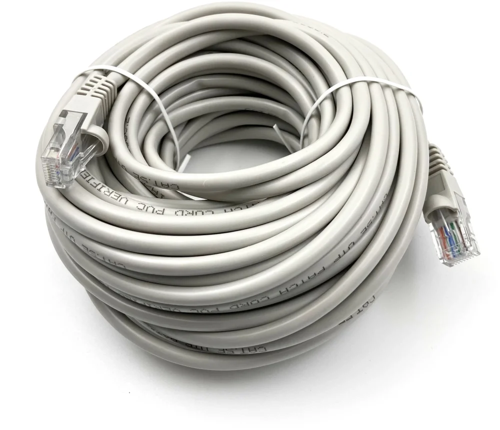 Патч-корд Buro UTP-5E-15M-G-LSZH UTP cat.5E 15м серый RJ-45 (m)-RJ-45 (m)