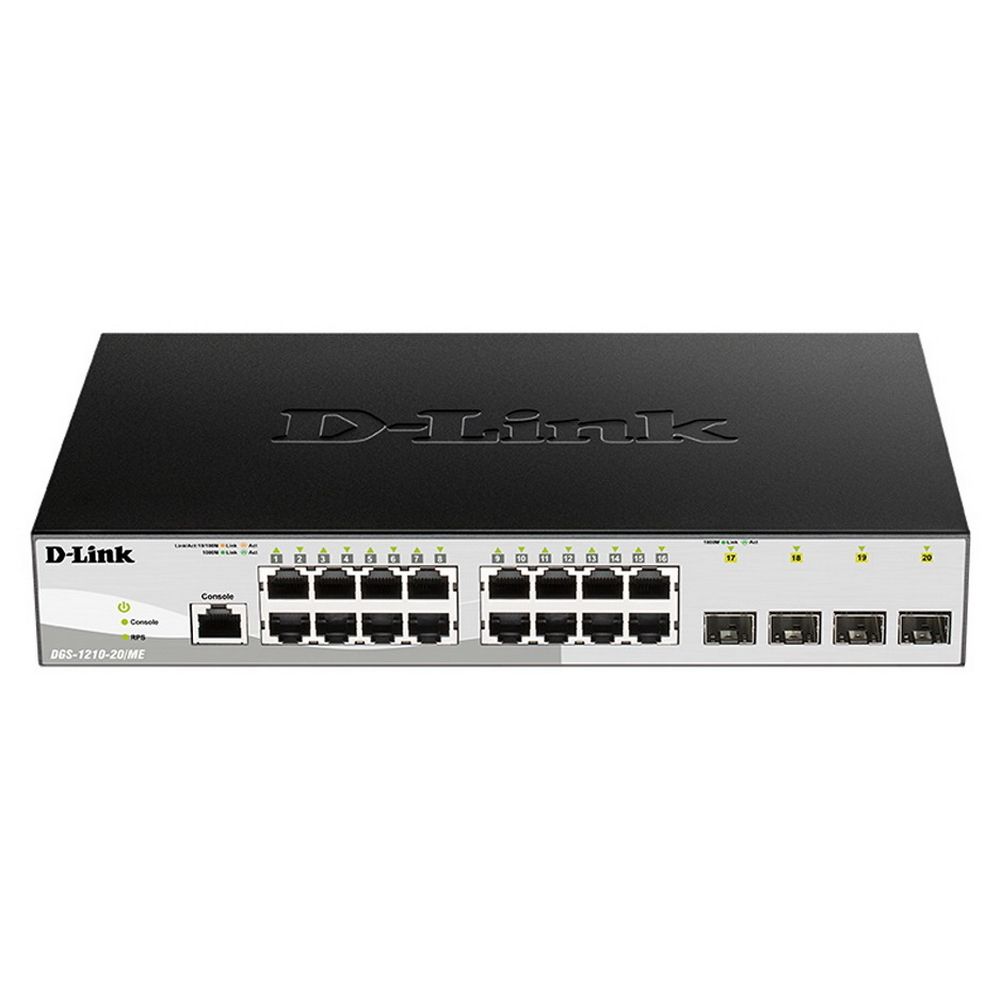 Коммутатор D-Link DGS-1210-20/ME/B1A 16G 4SFP управляемый