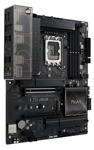 Материнская плата ASUS PROART B760-CREATOR, LGA1700, B760, 4*DDR5, HDMI+DP, 4xSATA3 + RAID, 3xM2, Audio, Gb LAN, USB 3.2, USB 2.0, ATX; 90MB1F20-M0EAY0 (PROART B760-CREATOR)