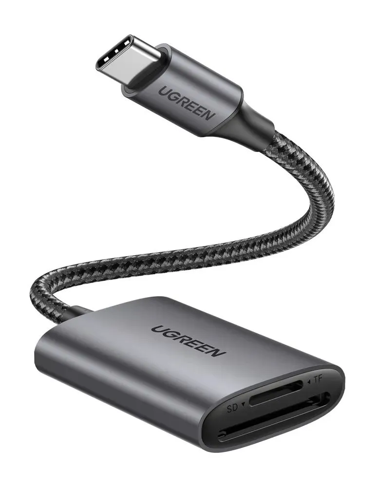 Картридер UGREEN USB-C 3.1 для карт памяти TF / SD, серый (80888) в Санкт-Петербурге