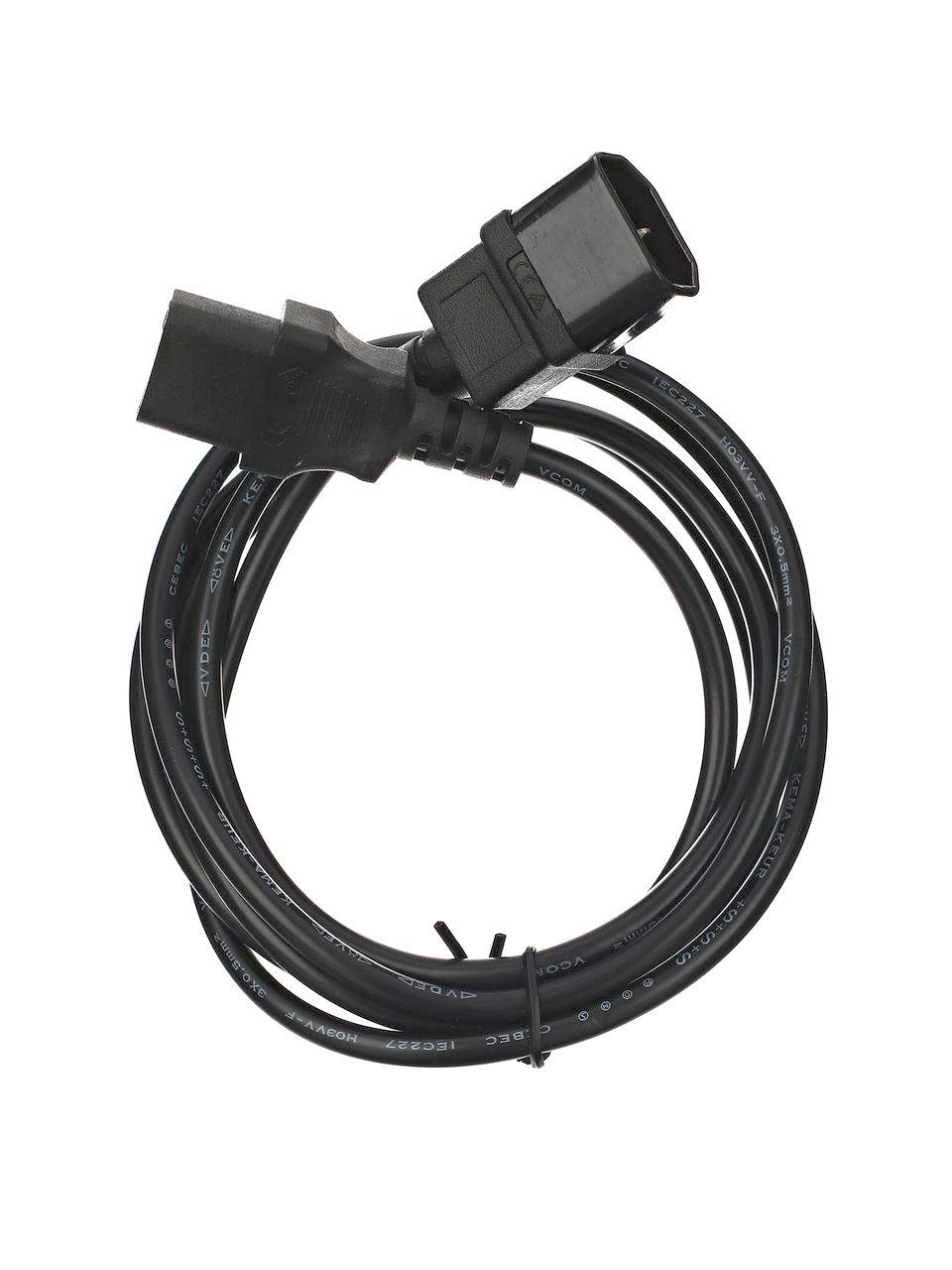 VCOM CE001-CU0.5-1.8 Кабель монитор - компьютер 220V (UPS -> устройство) <VDE> 3G*0.5mm2 , 1.8м
