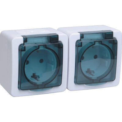 Розетка силовая IEK Гермес Plus ERMP22-K03-16-54-EC