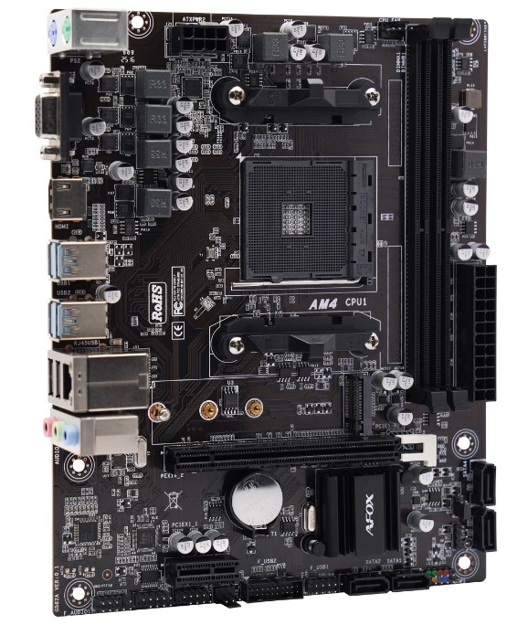 Материнская плата AMD A520 SAM4 MATX A520D4-MA2-V2 AFOX