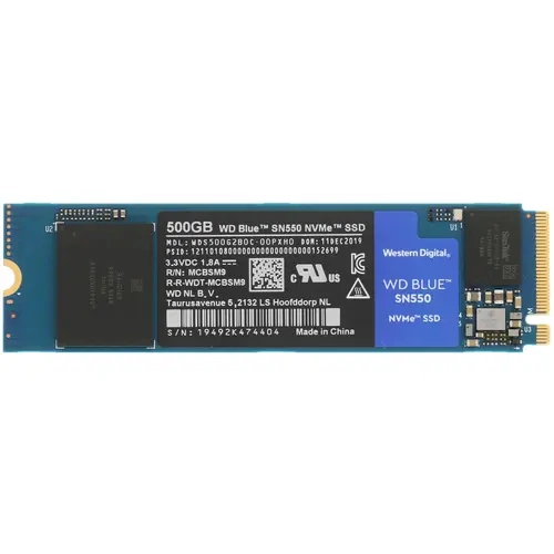 SSD накопитель Western Digital Blue SN550 500Gb (WDS500G2B0C)