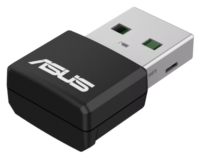 Адаптер ASUS USB-AX55 NANO // WI-FI 802.11ax/ac/a/g/n, 400 + 867 Mbps USB 3.0 Adapter + 2 антенны ; 90IG06X0-MO0B00 (USB-AX55 NANO)