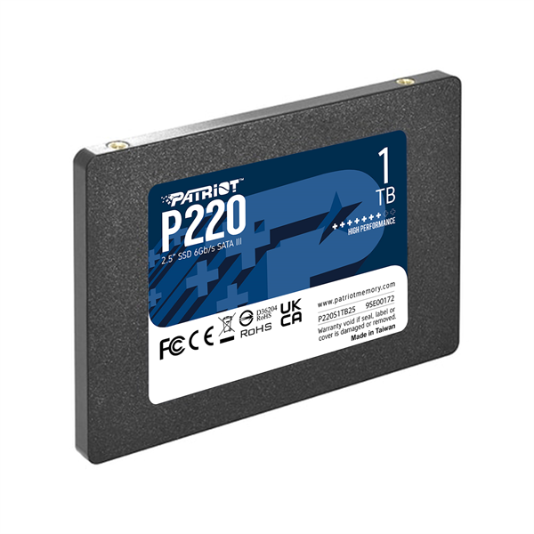Накопитель SSD Patriot SATA III 1Tb P220S1TB25 P220 2.5" (P220S1TB25)