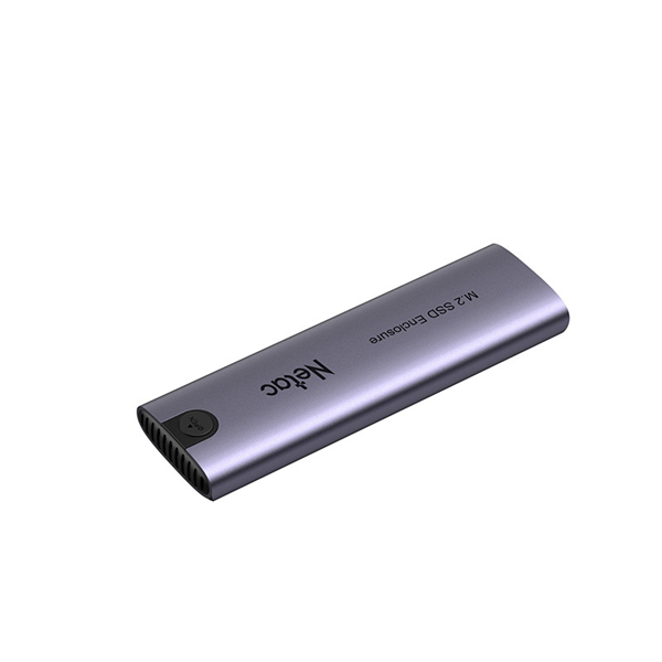 Внешний корпус для HDD/SSD Netac NT07WH51-32CA WH51 M.2 NVMe/SATA, USB3.1 Gen2 10Gb/s --> M-Key(M&B key) NVMe & SATA,алюминиевая крышка, совместим с 2280/2260/2242/2230, A --> C кабель