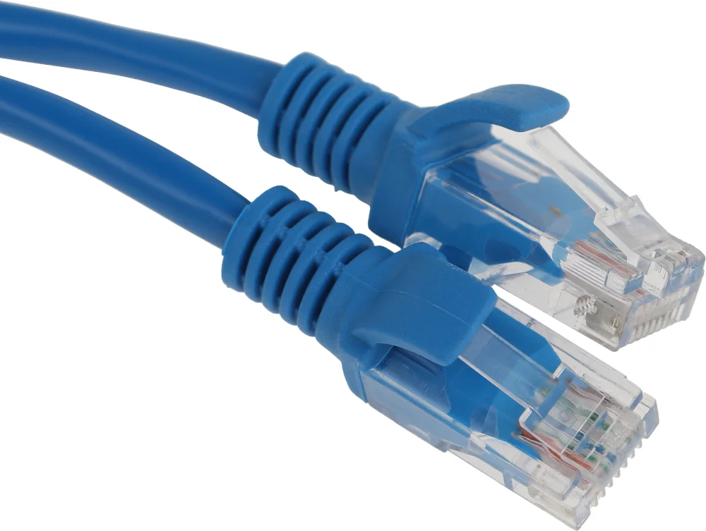 Патч-корд PP12-5M/B 1000G UTP 4 пары cat5E CCA molded 5м синий RJ-45 (m)-RJ-45 (m)