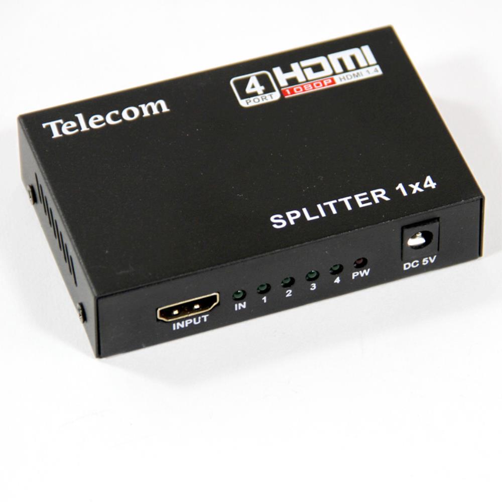 Telecom TTS5020 Разветвитель HDMI 1=>4 , каскадируемый , 1.4v+3D Telecom <TTS5020>