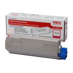 Заправка картриджа Oki 43865722, пурпурный, + чип